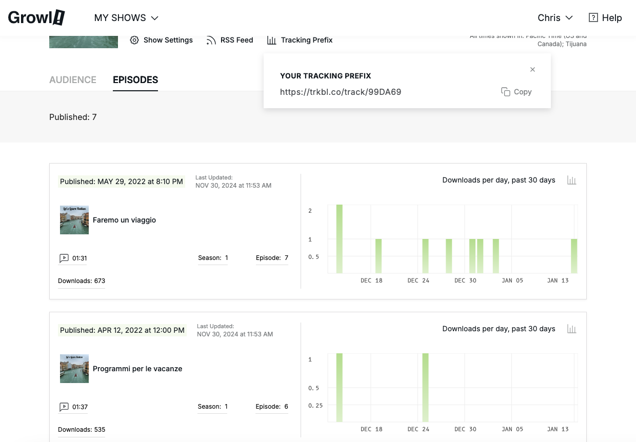 Podcast Measurement Screenshot 1